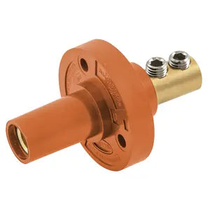 150A Single Pole (F) Receptacle Dbl SET ORANGE - HBL15FRO 