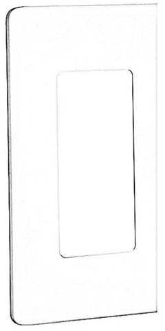 1IFP-5 1-gang Inspire faceplate WH - 7186A2101-5