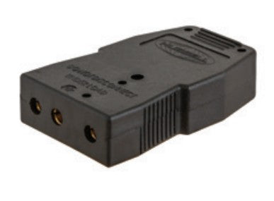 20A Stage Pin female Inline Dbl Set Scr - BLACK - HUBBELL HBL20SPF