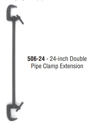 24" Double Pipe Clamp Extension - 506-24