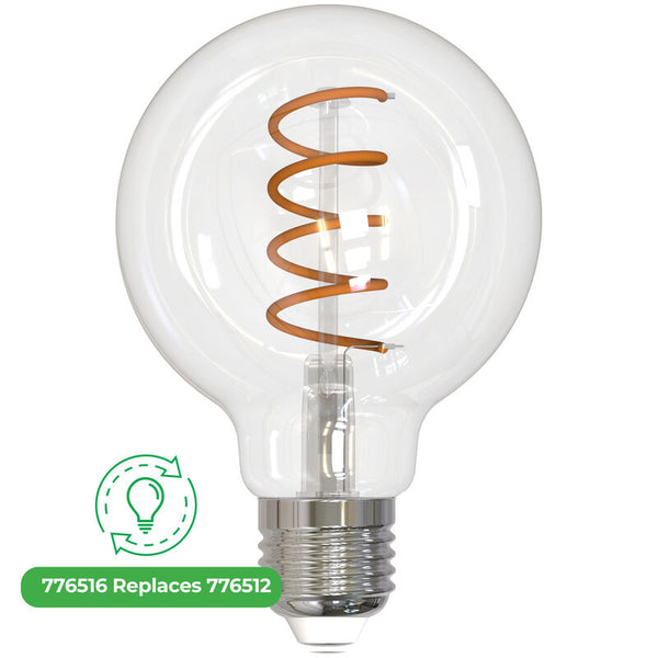 LED4G25/21K/FIL-NOS/CURV/SPIRAL Bulbrite 776516