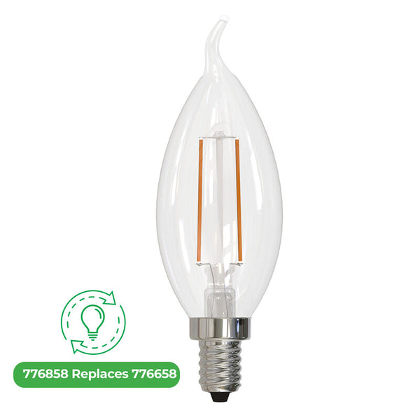 LED2CA10/27K/FIL/E12/3 Bulbrite 776858