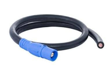 2/0 Cam PIGTAIL Male BLUE to Blunt -  05' - BLUE - X05-2/0CAM-BL-M