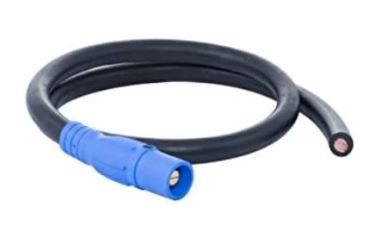 4/0 Cam PIGTAIL Male BLUE to Blunt -  05' - BLUE - X05-4/0CAM-BL-M