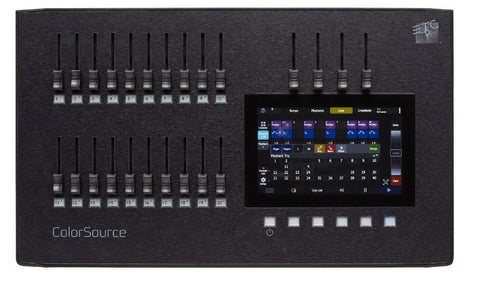 ETC CS20 ColorSource 20 console 7225A1000-US DMX Control Console for 40 Fixtures with 20 Faders, Multi-Touch Display