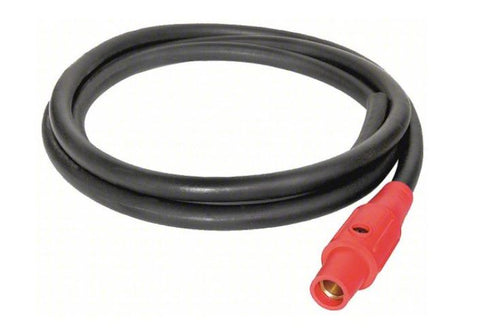 Feeder Cable PIGTAIL  05' - 4/0 cable - Male to BLUNT RED - X05-4/0CAM-R-M
