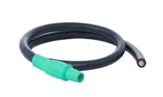 2 AWG Cam PIGTAIL Female -  05' - GREEN  - X05-2CAM-GN-F