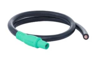 2 AWG Cam PIGTAIL Female GREEN to Blunt -  05' - GREEN  - X05-2CAM-GN-F