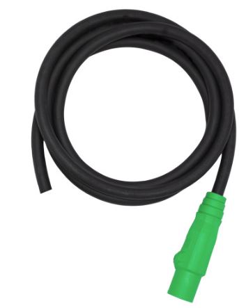 2 AWG Cam PIGTAIL Male GREEN to Blunt - 05' - GREEN - X05-2CAM-GN-M