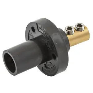 Single Pole Male INLET Dbl SET Term. 150A BLK - HBL15MRBK