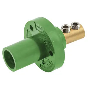 Single Pole Male INLET Dbl SET Term. 150A GREEN - HBL15MRGN