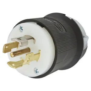 L22-30P TWIST-LOCK MALE PLUG 30A 3 PHASE 277/480V AC - B&W - HUBBELL HBL2821