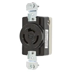 Non-NEMA Twist-Lock Flush Receptacle 20A - BLK - HBL7310B