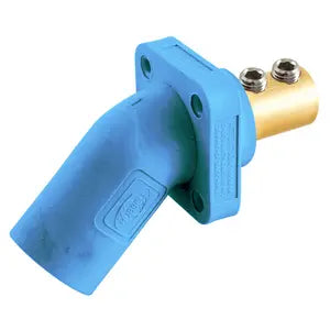 Single Pole 300/400A Series Inlet Angled Dbl Set Screw (M) - BLUE - HBLMRABL