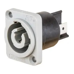 HBLPMOGY HUBBELL - Insul-Lock Connectors 25A Power-Out - Panel Mount - GRAY