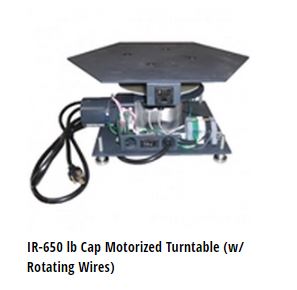IR-650  Low Profile Turntable - rotating outlet - 153015 321 6W