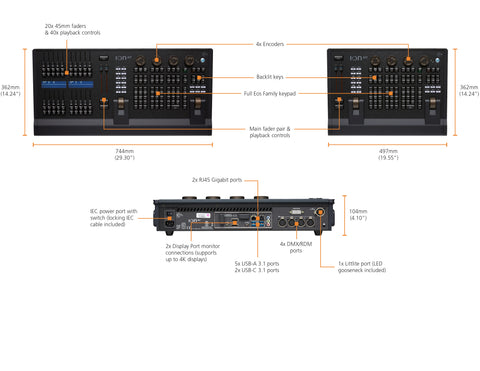 ION XE 12K-US Ion Xe Console 12,288 outs - ETC 4311A1012-US