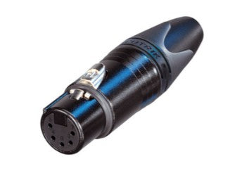 NC5FXX-B - 5 pole Female cable conn. - BLK NEUTRIK