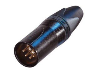 NC5MXX-B - 5 pole Male cable conn. - BLK NEUTRIK