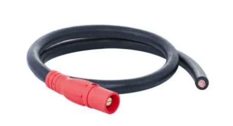Feeder Cable PIGTAIL  05' - 4/0 cable - Female to BLUNT RED - X05-4/0CAM-R-F