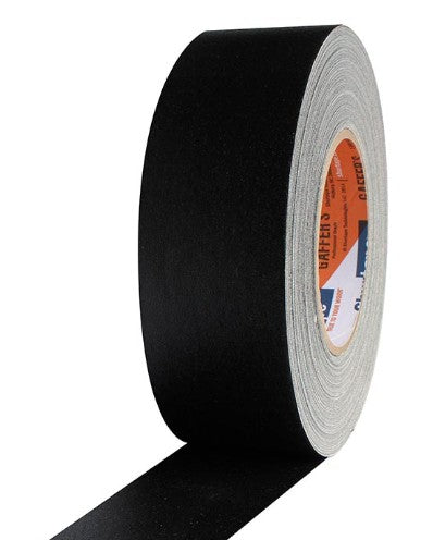 P672 BLACK Professional Grade Gaff Tape 2" x 50yd - Shurtape