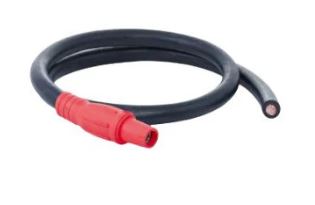 4/0 Cam PIGTAIL Female RED to Blunt -  05' - RED - X05-4/0CAM-R-F