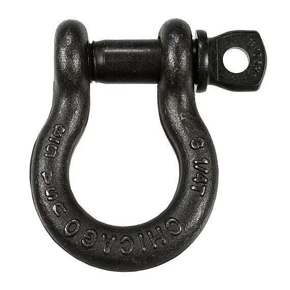 SHACKLE 1/4 - 1/4 Screw Pin Shackle Black USA 1/2 Ton