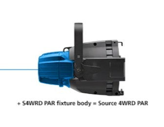 S4WRDPAR Source 4WRD PAR fixture body, BLK - ETC 7067A1109