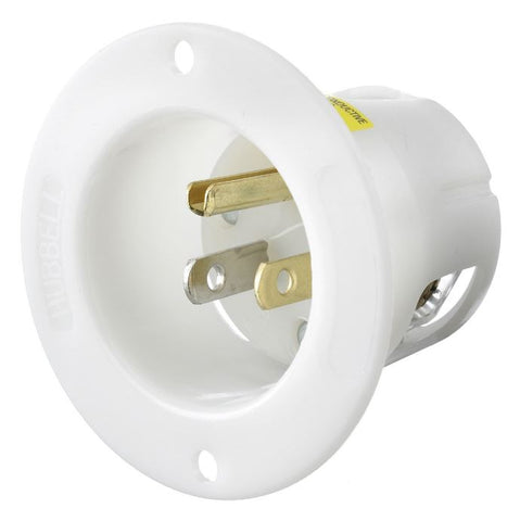 L5-15 FLANGED INLET WHITE - HUBBELL - HBL5278C 