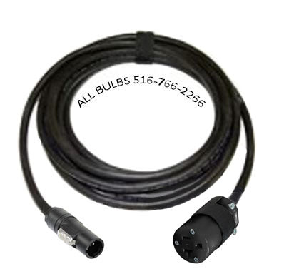 TRUE1 TOP-L Locking M to 5-20R EDISON F SO12 ADAPTER - 3' to 200' ft