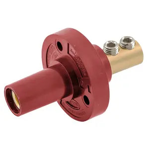 SINGLE POLE FEMALE Receptacle DOUBLE SET Screw 150A RED - HUBBELL HBL15FRR