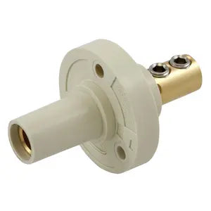 SINGLE POLE, FEMALE Receptacle DOUBLE SET Screw TERMINATION 150A WHITE - HUBBELL HBL15FRW