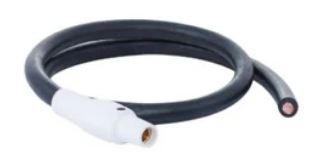 Feeder Cable PIGTAILS, 5 ft cable 2 CAM w/ F HBL300FW White &amp; male end blunt X05-2CAMW