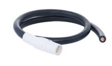 2 AWG Cam PIGTAIL Male - 05' - WHITE - X05-2CAM-W-M