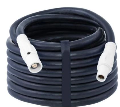 Feeder Cable 4/0 Cam  25' WHITE - X25-4/0CAM-W