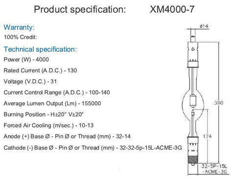 XM4000-7HS/G ASL