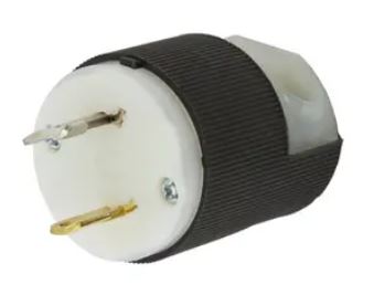 L1-15P Male Plug 15A 125V 2-Pole 2-Wire Non Gnd B&W HUBBELL - HBL7545C