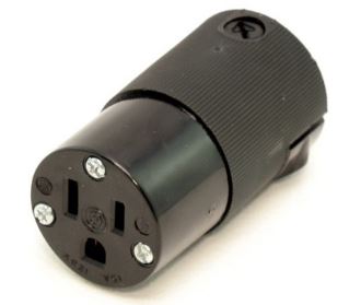 HBL5269EBK HUBBELL L5-20 FEMALE CONNECTOR ALL BLACK