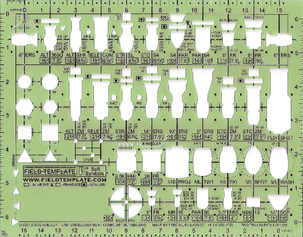 Field Template 1/2" Stage Fixture Template