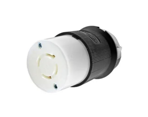 HBL2433 HUBBELL L16-20 FEMALE CONNECTOR  BLACK & WHITE