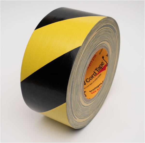 Hazard Safety Tape  3x60yds  Black / Yellow Bron Tapes  BT-6110