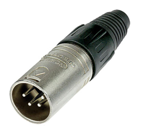 NEUTRIK  NC4MX Cable end X series 4 pin male - nickel/silver  NC4FX