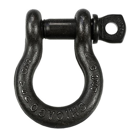 SHACKLE 3/8 - 3/8" Screw Pin Shackle, 1 Ton Black