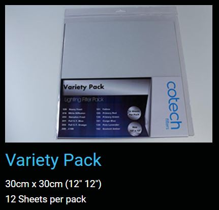 VARIETY Pack COTECH FILTERS GEL Pack