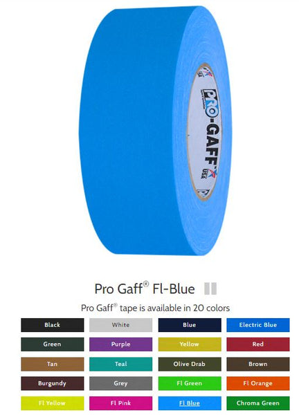 Pro Gaff  2x55yds  FLUORESCENT Blue ProTAPES  001G255FLBLUE
