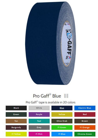 Pro Gaff 2x55yds BLUE Cloth Tape 001G255MBLU