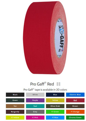 Pro Gaff 2x55yds RED Cloth Tape 001UPCG255MRED