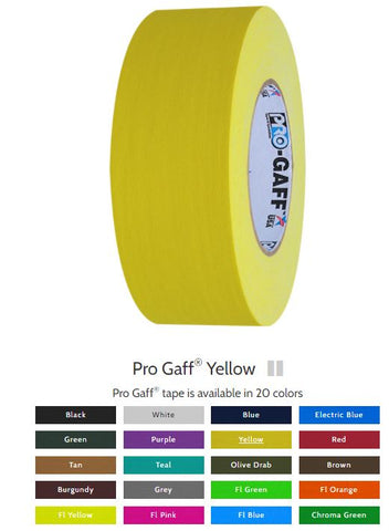 Pro Gaff  2x55yds  YELLOW ProTAPES  001G255MYEL